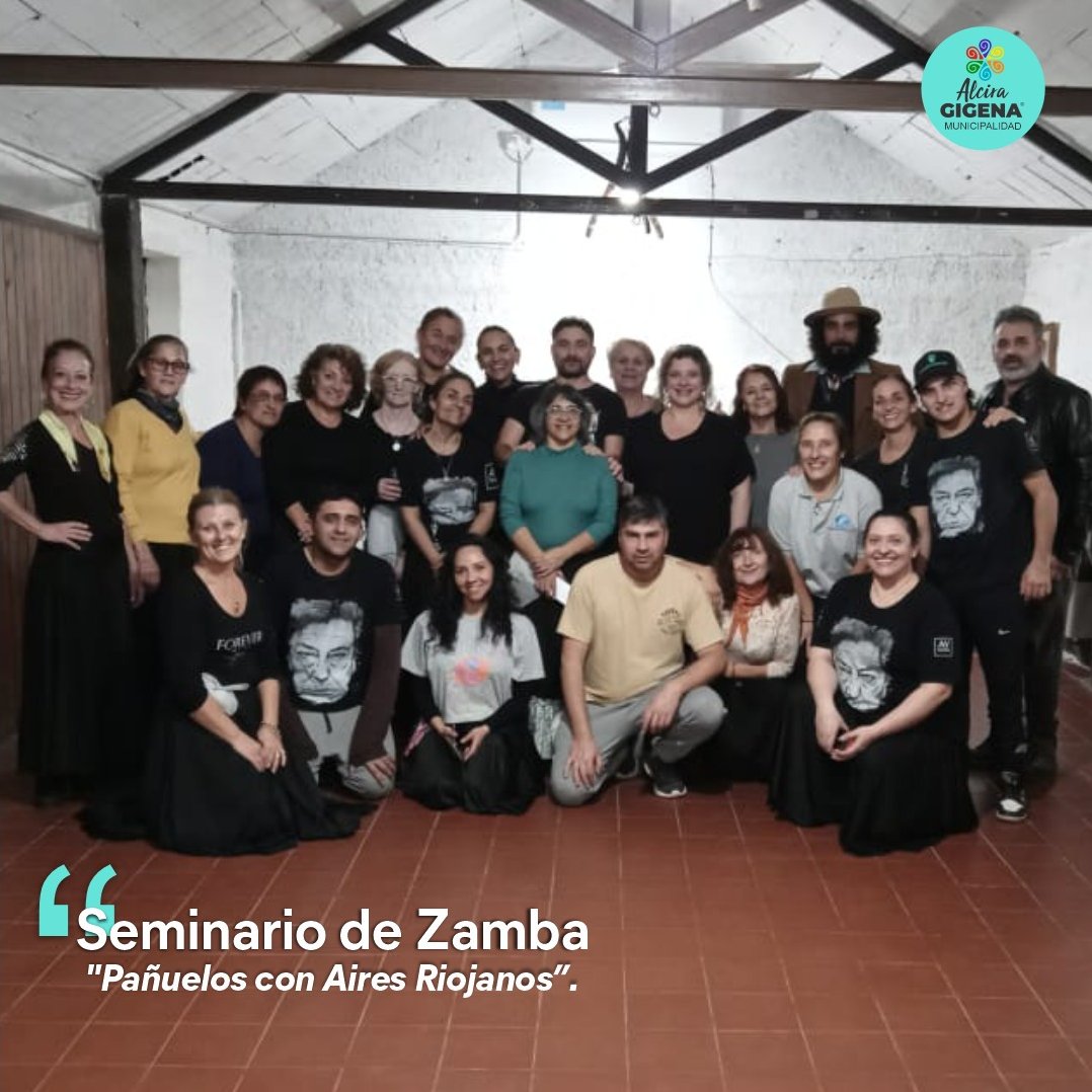 MunicAlcira's tweet photo. 🙌 Seminario de Zamba en Alcira: "Pañuelos con Aires Riojanos" 🎶 Éxito total y gran concurrencia en esta iniciativa folclórica cargo de los profes Ismael y María José.🌾💃 #Folklore #CulturaViva https://t.co/CgKbPetTdg