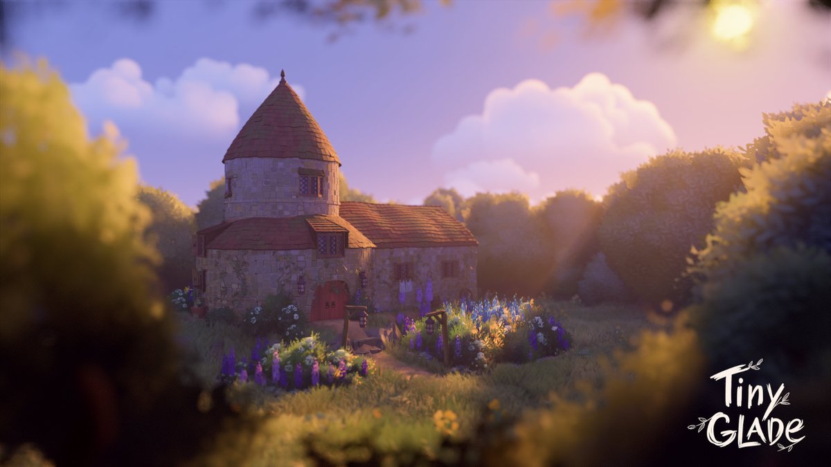 While it's just a demo... The castle building sandbox game: Tiny glade may be the perfect cozy game.   

✨ Innovative and intuitive procedural generation 
✨ Build freely with no grids
✨ Incredible photo mode   

Watch my review here: youtube.com/watch?v=q4l0qG… 

#TinyGlade