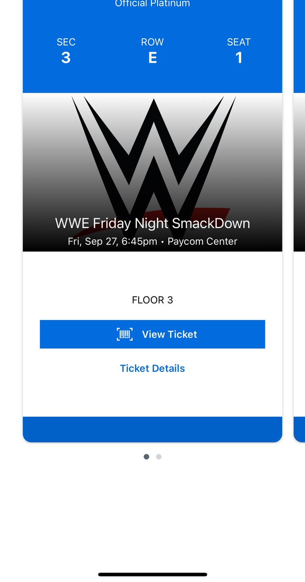 Aberna16Matthew's tweet photo. @CodyRhodes ringsider vip package for #wwetulsa and ramp seats for #wweokc can’t wait to bring this belt and cheer for our champ!!! https://t.co/IWjJ9PnBEQ