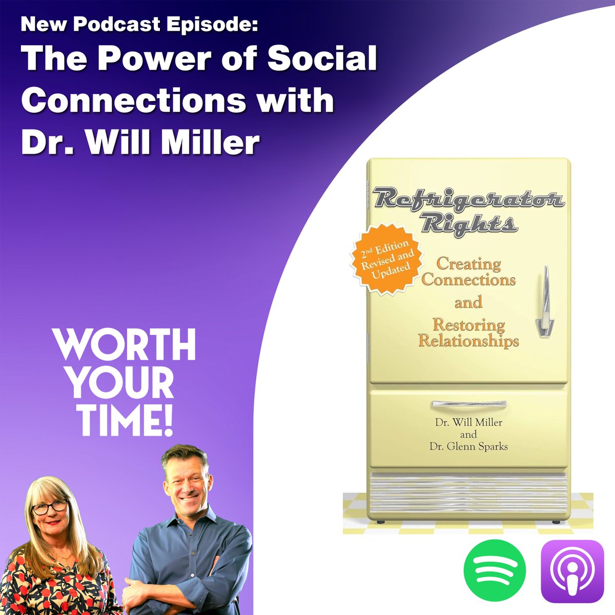 New podcast episode: The Power of Social Connections with Dr. Will Miller.  Tremendous insights about the importance of building (or rebuilding) family and social connections
link.chtbl.com/wyt
<a href="/Kristileenews/">Kristi Lee</a> 
<a href="/drwillmiller/">Dr. Will Miller</a>