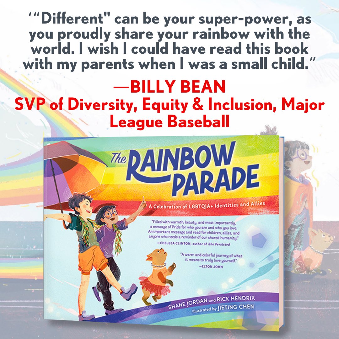 Thank you <a href="/MLB/">MLB</a> amd <a href="/billybeanball/">Billy Bean</a> for your continued support of the LGBTQ community. And thank you for supporting ‘The Rainbow Parade; A Celebration of LGBTQIA+ Identities and Allies’ a.co/d/ewnR460 #mlb