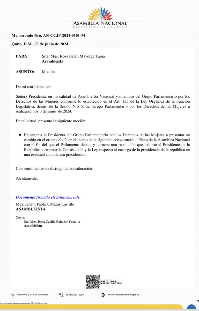 Con el llamado de la As Paola Cabezas para exigir que Verónica Abad ocupe el cargo de presidenta, queda en evidencia a quien respalda el correísmo. 
#LaPresidentaDeLaRC 🤦🏻‍♀️