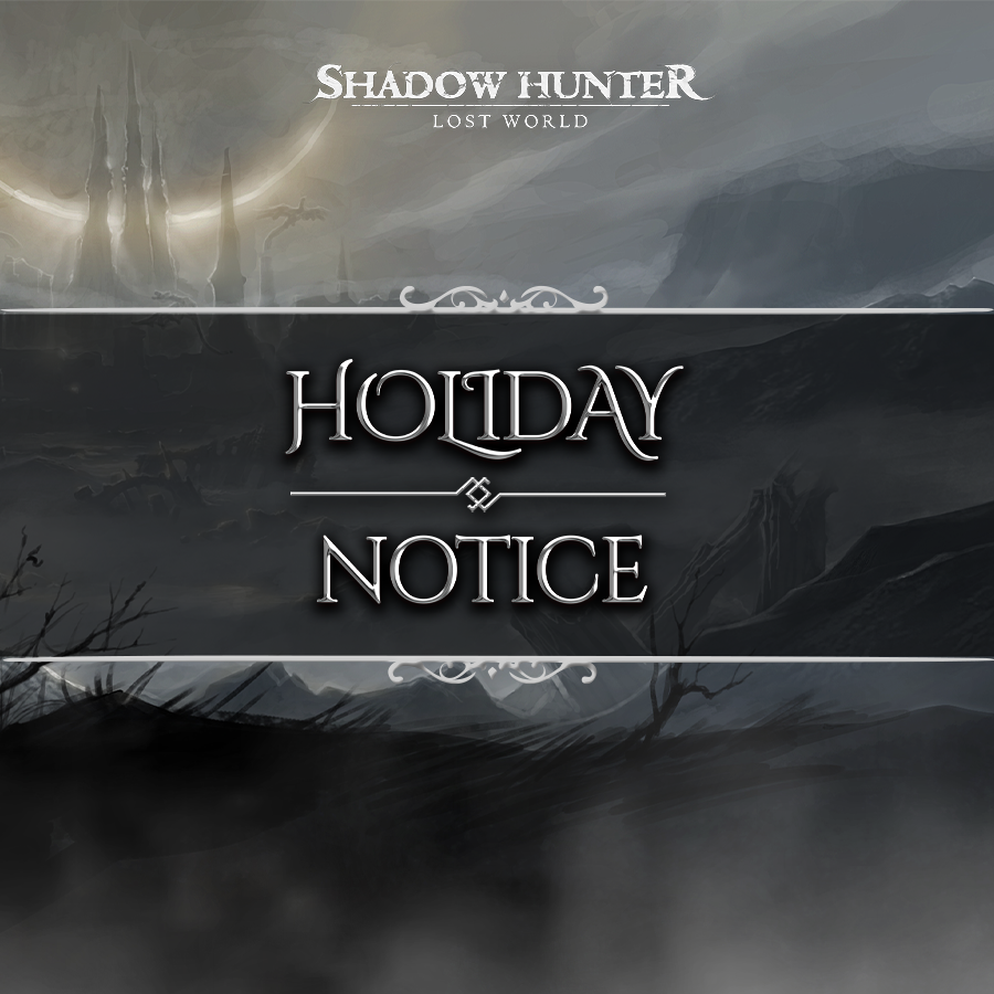 SHLostWorld's tweet photo. HUNTERS!

Here is an important announcement about our holiday from 05/06/2024 to 09/06/2024.
Messages, reports, and issues will be unresolved temporarily during these days.
We'll be back on 10/06/2024

Thank you for understanding 🤝 https://t.co/YzzXKDdooq