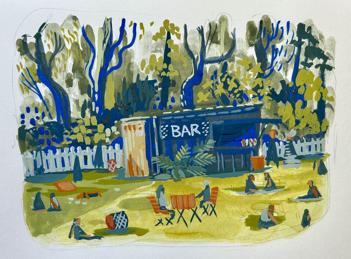 unlevelednate's tweet image. Beer Garden with a dirty palette π«§