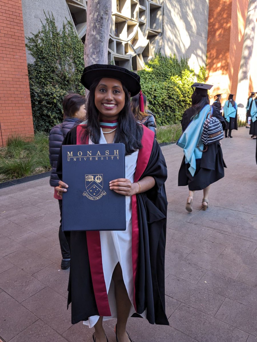 We are proud to announce <a href="/DinuliNilaweera/">Dinuli Nilaweera</a> 's PhD graduation from Monash University! Her doctoral research explores the impact of adverse life events, stress and trauma on dementia risk. Congratulations, Dr. Nilaweera and we cannot wait to see what you do next! #PhD #Graduation