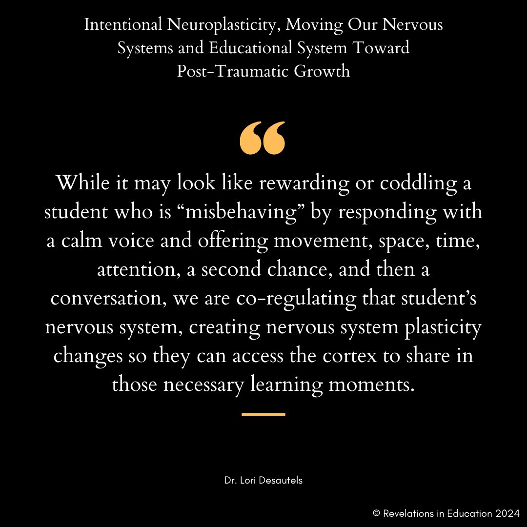 Lori Desautels (@desautels_phd) on Twitter photo This is so important. 
#nervoussystem #relationships #connection #student #educator #revelationsineducation #coregulate #appliededucationalneuroscience #intentionalplasticity #misbehaving #learningmoment This is so important. 
#nervoussystem #relationships #connection #student #educator #revelationsineducation #coregulate #appliededucationalneuroscience #intentionalplasticity #misbehaving #learningmoment