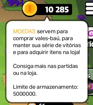 Curiosidade inútil: o máximo de moedas que você pode ter no Squad busters é de 5 milhões.