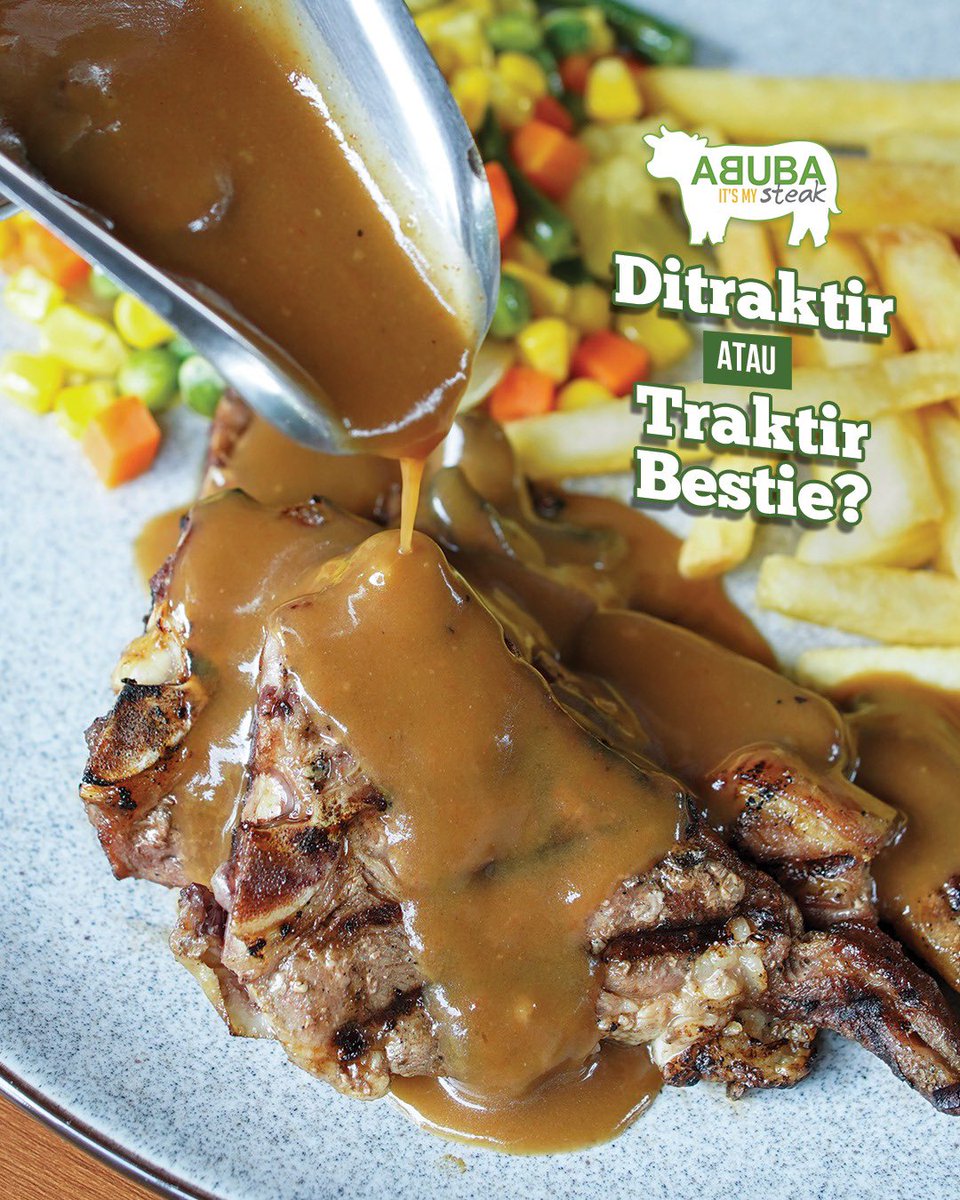 Kalo kamu tipe yang traktir atau ditraktir nih?😎Coba komen di bawah, steakholic!👇🏻

#abubasteak #abuba #itsmysteak #steakholic