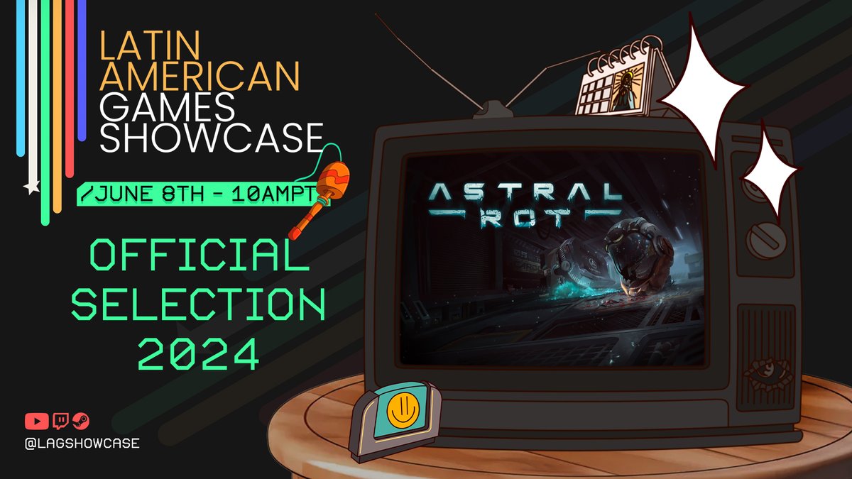 AbstractDw's tweet photo. 📢Nos complace compartir con ustedes que nuestro proyecto en desarrollo #AstralRot🪐estará en @LAGShowcase 2024.

🚨Además tendrémos co-stream oficial, atentos.

💫Wishlist Astral Rot acá: https://t.co/fiDw4dtSSo

#indiegames #indiedev #gamedev #indiegamedev #steamwishlist https://t.co/e0D48fCCFI