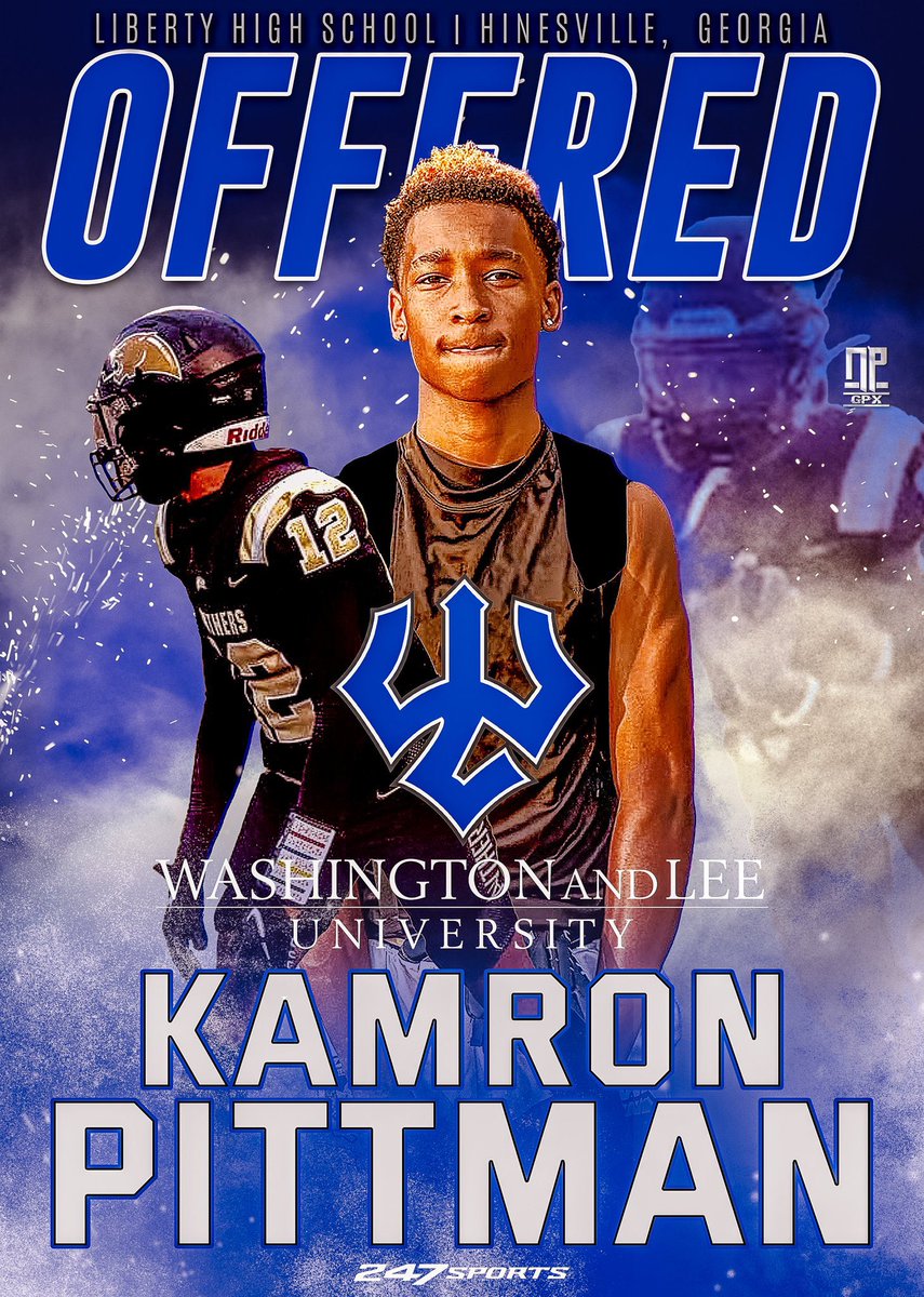 Class of 2025 wide receiver prospect Kamron Pittman (<a href="/KamronPittman3/">Kamron pittman</a>) out of Liberty High School (Hinesville, Georgia) picks up an offer from Washington and Lee University!