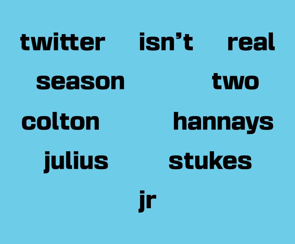 stukescompany's tweet photo. twitter isn’t real.
season two.
slightly bigger.
slightly better.
JUNE 2024
@TheColtonShow__
@juliusstukesjr https://t.co/S29sT72ZxN