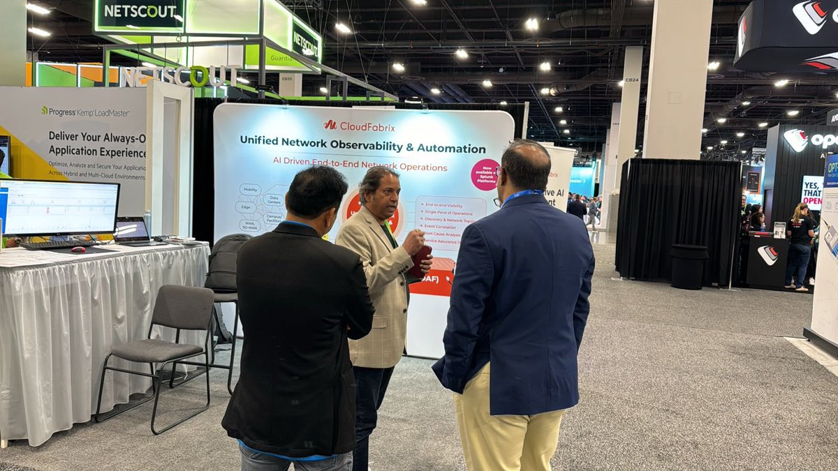TheFabrixAI's tweet photo. That's a wrap on Day 1 at #CiscoLive! ๐ธ Here are some snaps from the day. Let us know in the comments how your Day 1 was! Can't wait to see you guys tomorrow for more exciting sessions and insights.
#CiscoLive2024 #Day1 #CloudFabrix https://t.co/lMsV8r06gF