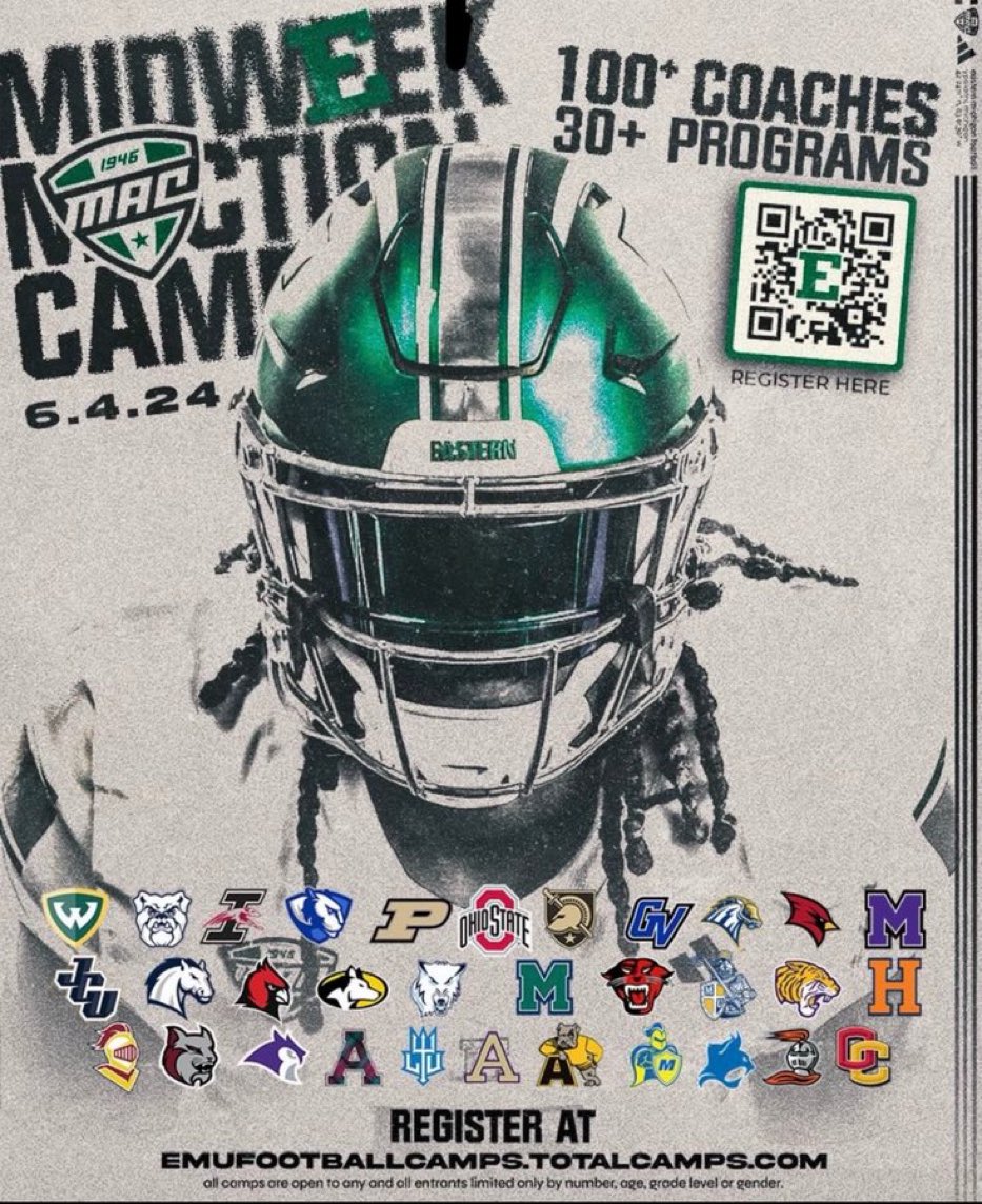 I will be attending Eastern Michigan’s camp tomorrow June 4th. I’m ready to compete 
<a href="/EMUFB/">Eastern Michigan Football</a> <a href="/Coach_Creighton/">Chris Creighton</a> <a href="/CoachBenNeedham/">Ben Needham</a> <a href="/BellevilleFB/">Belleville Football</a> <a href="/calvintip87/">Coach Calvin Norman</a> <a href="/JermainCrowell/">Jermain Crowell</a> <a href="/CoachRayRapley/">Coach Ray Rapley</a>