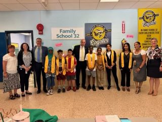 AnibalSolerJr's tweet photo. I learned today that there is no place like Family School 32. No matter where you come from, all are welcomed to succeed. The students told me they love how it feels like home when they come everyday. Kudos Principal Cohen on creating an amazing school culture. 🩵🤍🩶 https://t.co/viBbYWRUGm