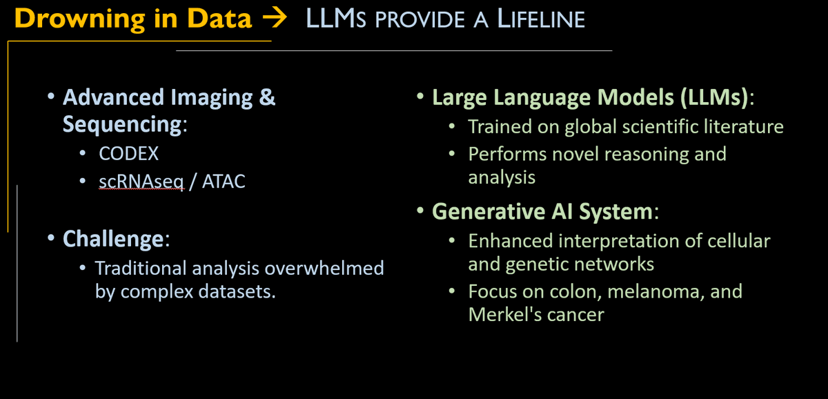 Garry P. Nolan (@garrypnolan) on Twitter photo <a href="/Cellformatica_/">Cellformatica</a> My lab has in part been responsible for the data overload. Biological sciences today has succeeded in high throughput data analysis. CellFormatica helps with data overload using LLMs: <a href="/Cellformatica_/">Cellformatica</a> My lab has in part been responsible for the data overload. Biological sciences today has succeeded in high throughput data analysis. CellFormatica helps with data overload using LLMs: