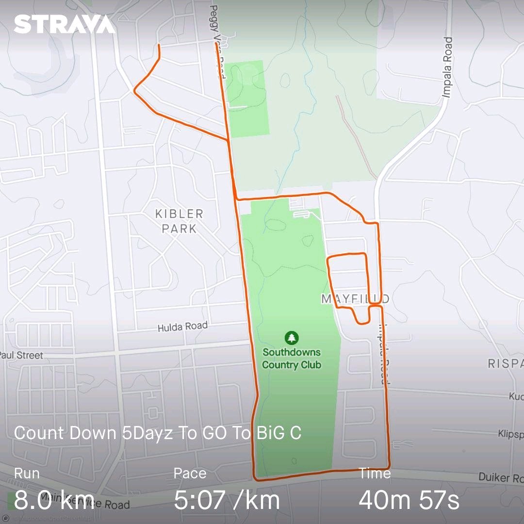 zikodesbu's tweet photo. GO BiG Make It Happen For The Week Ahead.Count Down 5Dayz
#UltraHumanRace
#FetchYourBody2024
#NoDoubt #Nakanjan2024
#ComradeMarathon2024
#IPaintedMyRun
#ItsWhyYouRun
Check out my activity on Strava: https://t.co/zLcVhWT20W https://t.co/4k1w2jQwMB