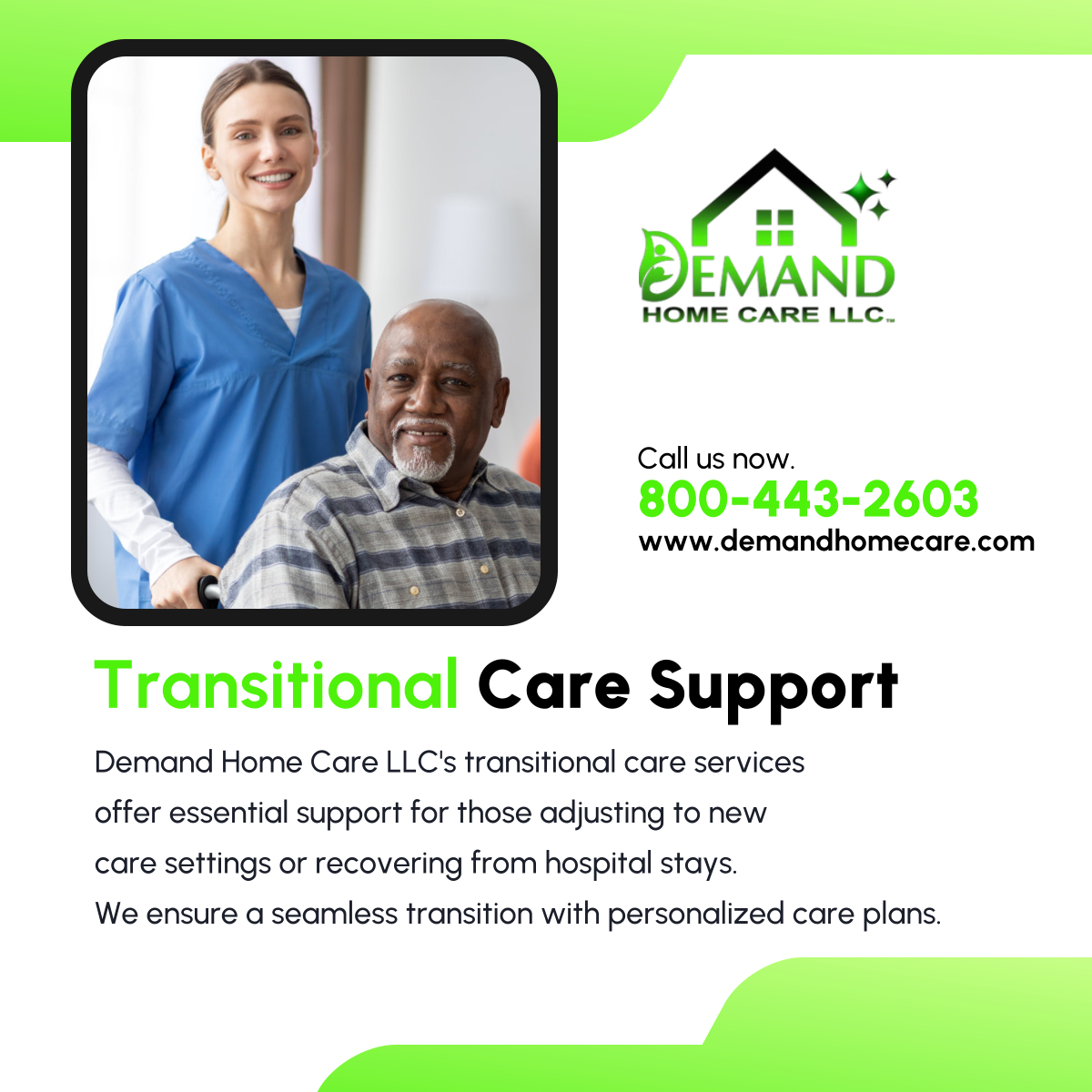 demand_care's tweet image. Ease your transition with our expert care. Our team is here to support you at every step of your journey, providing personalized assistance and peace of mind. Connect with us at (800) 443-2603 to learn more. 

#TroyMI #HomeCare #TransitionalCare #RecoverySupport #Healthcare