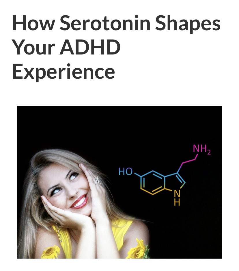 Serotonin  plays a key role in the synergy between neurotransmitters such as Dopamine to support successful management of ADHD.
edgefoundation.org/how-serotonin-… <a href="/EdgeFdn/">Edge Foundation</a> <a href="/rachelrushton_/">Rachel Rushton - ADHDF Neurodiversity Charity</a> <a href="/ADHD_MH/">ADHD&Mental Health</a> <a href="/ADHDandAutism/">Centre for ADHD & Autism Support (Reg No: 1193799)</a> <a href="/CAMHSNetwork/">⭐️✨💙CAMHS Network💙✨⭐️</a> <a href="/adhdbabes/">ADHD Babes</a> <a href="/tonylloyd50/">Tony Lloyd</a> <a href="/QbtechADHD/">Qbtech</a>