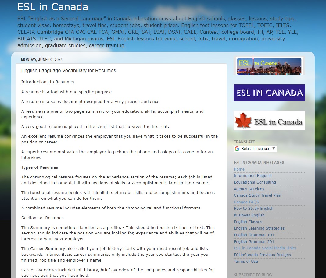English Language Vocabulary for Resumes

eslincanada.blogspot.com/2024/06/englis…

#ESL #English #Vocabulary #Resumes #ResumeTIPS