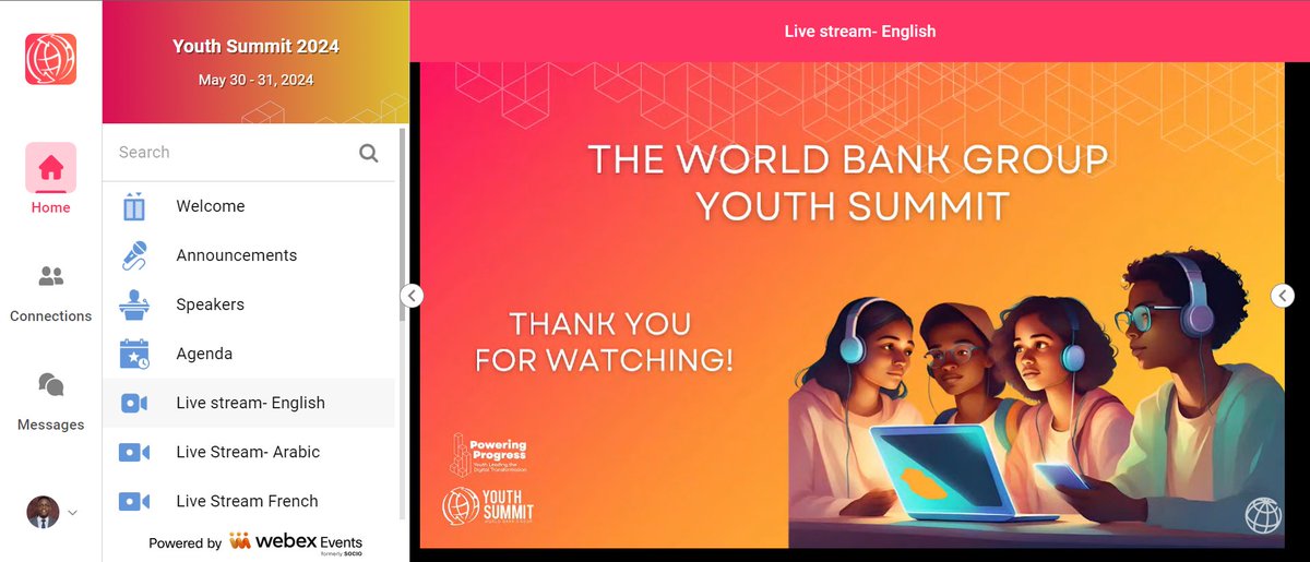 I am thrilled to have been selected as a Virtual Delegate at the recent  #WBGYouthSummit 2024, themed "Powering Progress: Youth Leading the Digital Transformation," from 30th to 31st May, 2024.

 #WorldBank #YouthSummit #DigitalTransformation #SDGs #FutureOfWork #Youth #AI