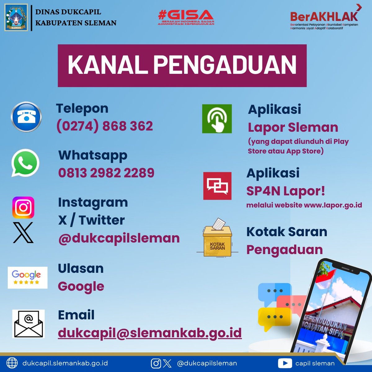 Disdukcapil Kab. Sleman tweet media