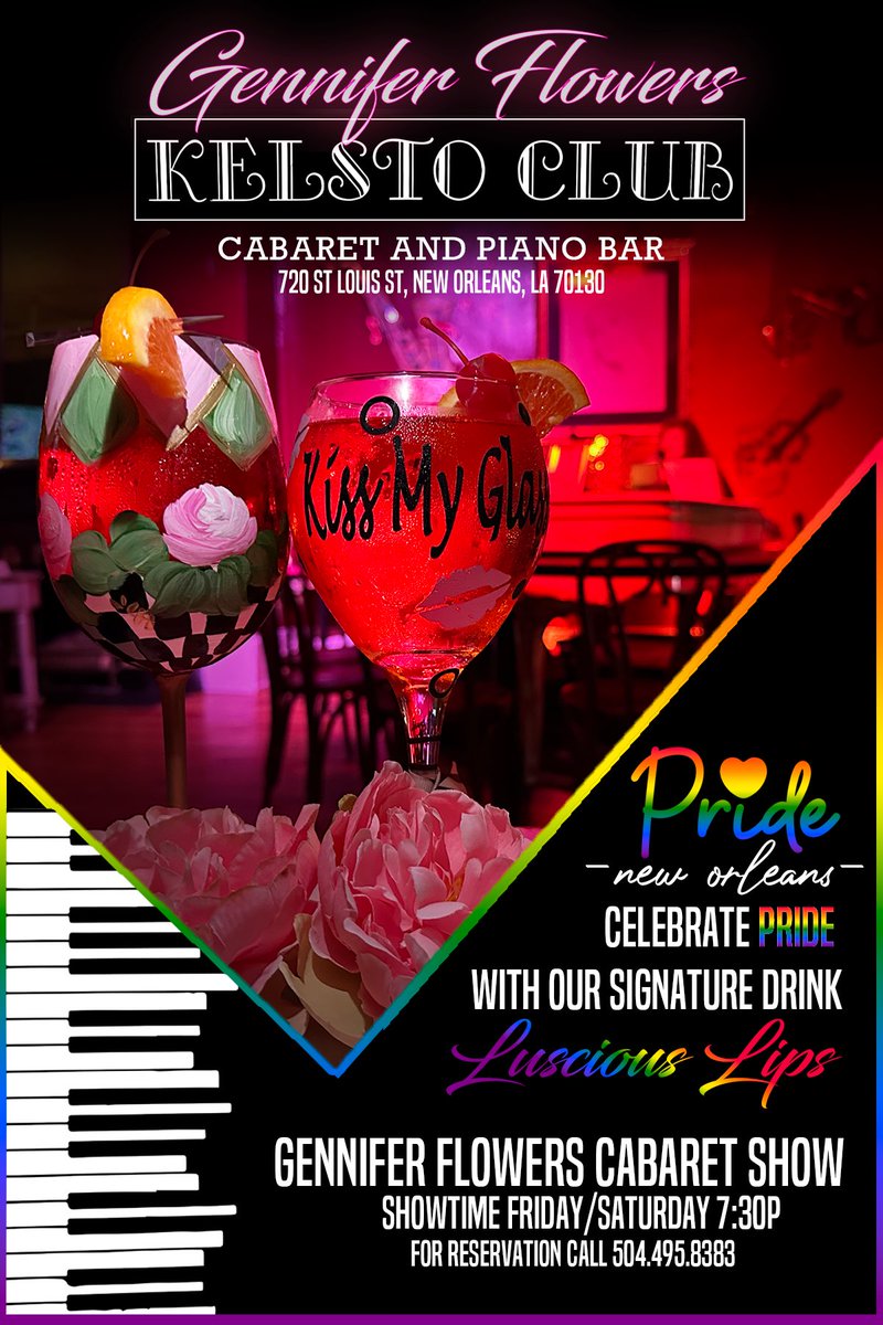This weekend!! For reservations text 504-495-8383💋🎤🎹🎼
