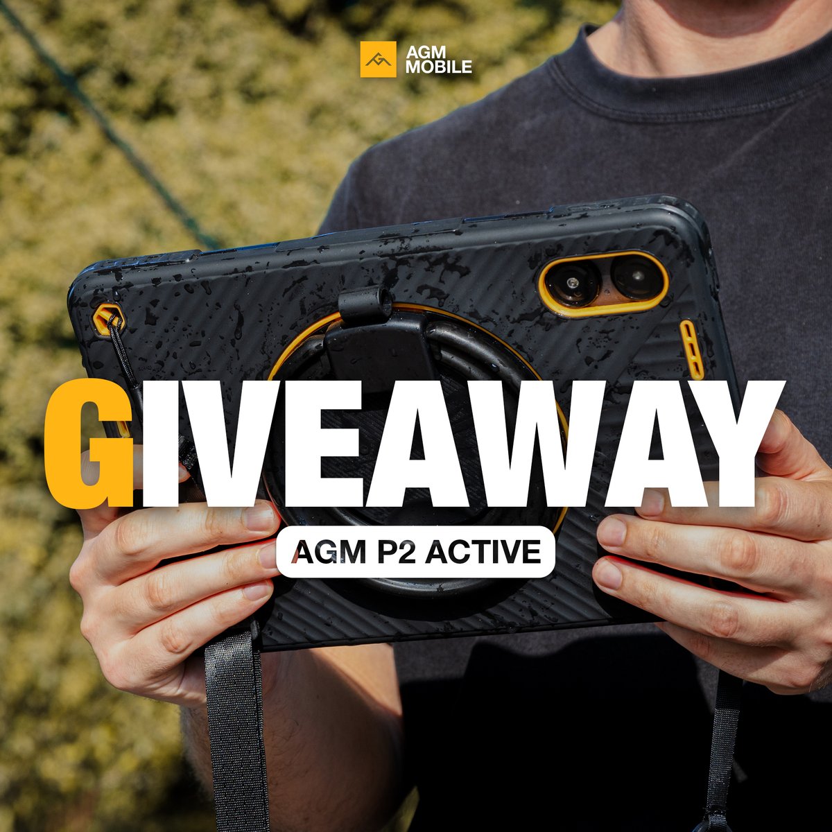 #Giveaway Time🎉 

IT'S TIME!🔥🔥 Your chance to WIN our new rugged tablet, the PAD P2 Active! 

👉To Enter:  

1⃣ Follow us
2⃣ Like this post &amp; Retweet it. 
3⃣Tag Two Friends in the comments.  

The winner will be announced on June 18th !  #sweepstakes #AGMMobile