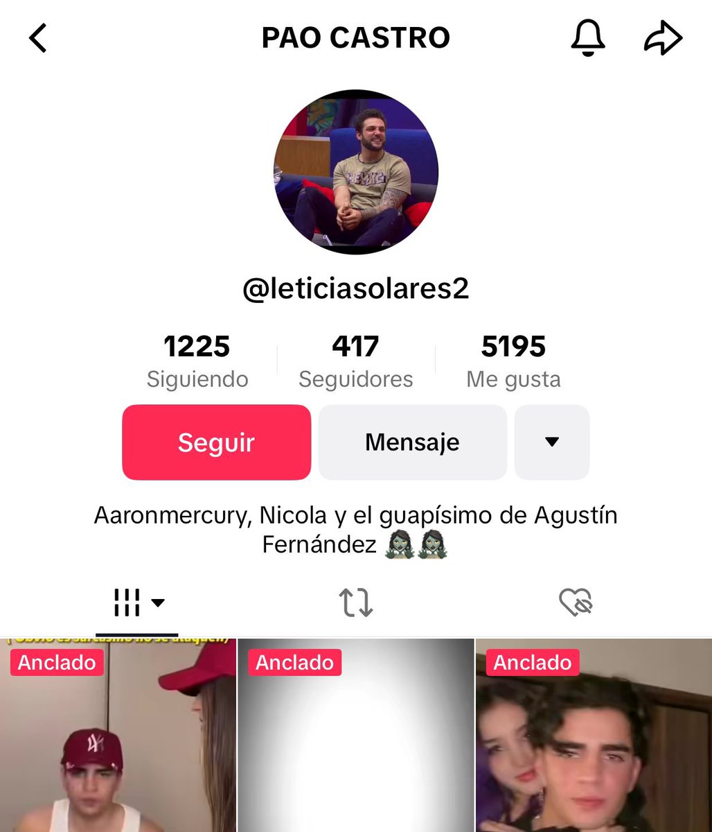 lmc2192's tweet photo. Querida Paola ¿fan o hater? Que sigan cayendo las falsas fans y tras de todo con la foto de perfil de  @NicolaPorcella nefastas https://t.co/Jp6OPJNDW1