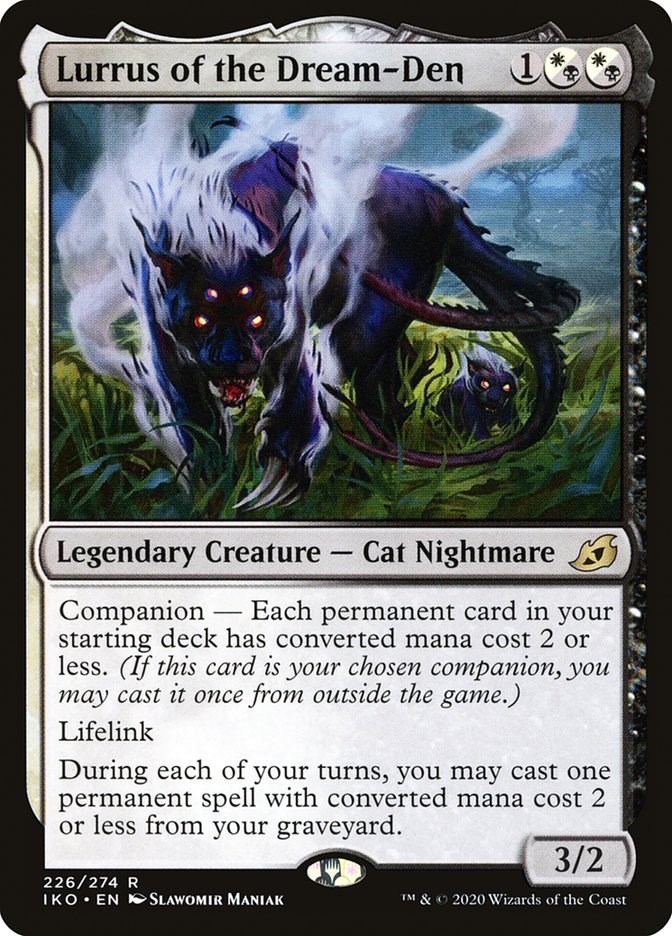 Dinkerbob's tweet photo. @TFC_MTG Immediate thoughts. Lurrus gets back the small utility creatures you sac, and Chamber is just good and dope. https://t.co/CvbWxjEOWe