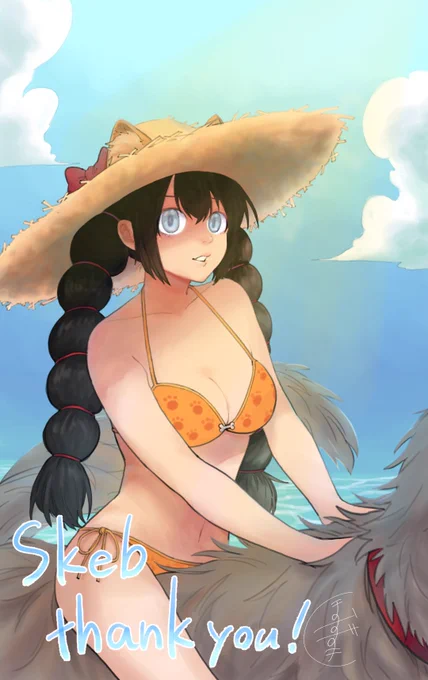 #Skeb #Commissionありがとうございました!! こういうテイスト描いたことないので楽しかったです 