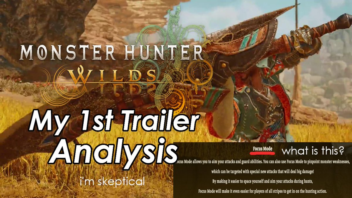 sky85sr's tweet photo. NEW CONTENT!

A little late to the party, but here are my thoughts on the recent Monster Hunter Wilds trailer #MonsterHunter #MHWilds 

>>>https://t.co/j60DGOrW6o https://t.co/G8YQxC6gau