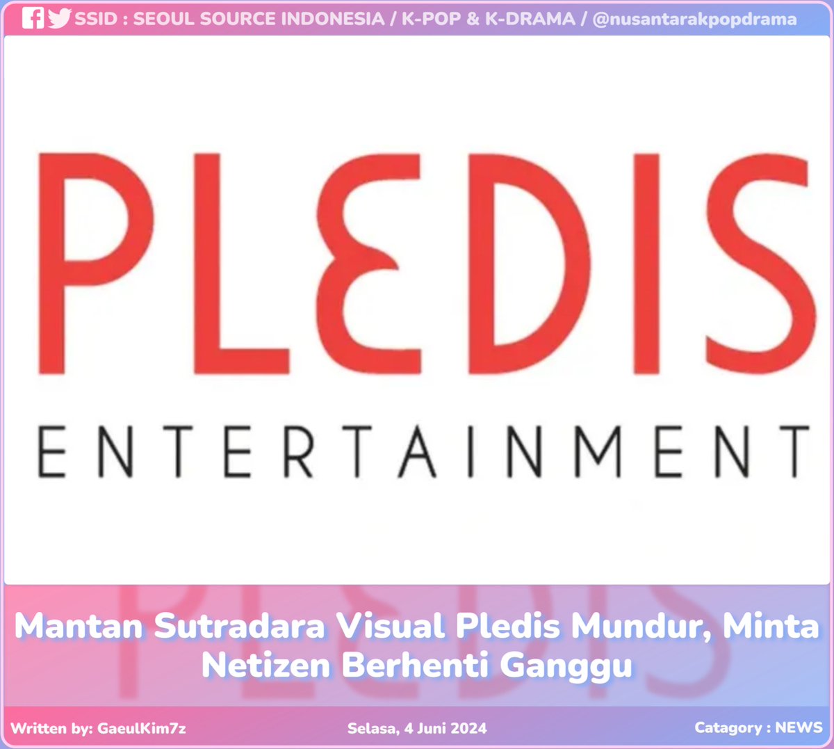 kpopdankdramaid's tweet image. #PledisResign
#VisualDirector
#UnfairHarassment
#SupportFreelancers
Baca: seoulsourceid.rf.gd/mantan-sutrada…
Kim Gaeul 🍂