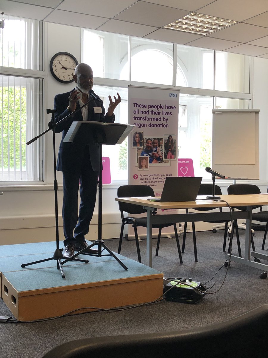 Great welcome from Orin Lewis, Chair of NBTA to the conference discussing faith and organ donation ⁦<a href="/raceequality/">Race Equality Foundation</a>⁩ ⁦<a href="/NBTA_UK/">NBTA</a>⁩ #developingmessaging