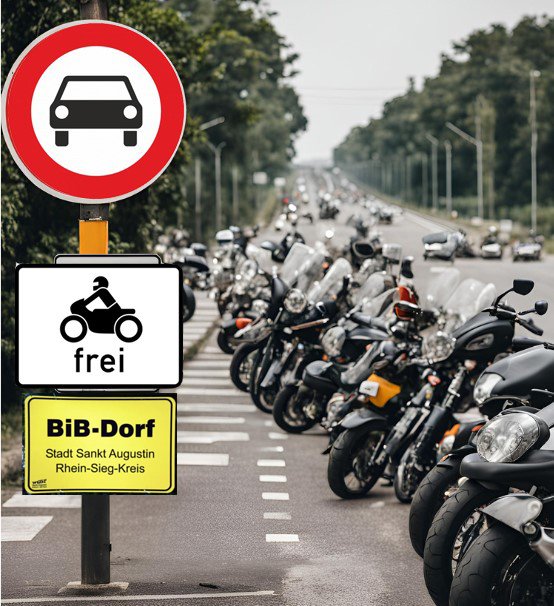 Wir haben die Genehmigung zu Sperrung der Kapellenstr in #Hangelar am 8.6.24 anlässlich unseres Bikertreffen erhalten. Die notwendigen Schilder liegen bereit. Biker lieben diese Verkehrszeichen