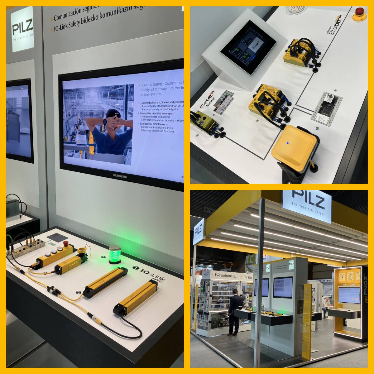 Pilz_ES_PT's tweet photo. ⚙ En la primera jornada de la @BEC_BIEMH recibimos muchas visitas interesadas en nuestras novedades:
✔ IO-Link Safety: conexión segura e inteligente de sensórica.
✔ EtherCAT / FSoE en la familia PNOZmulti.
Ven a por tu boli personalizado al stand G06.
👉https://t.co/yUWpZP7BpG https://t.co/YYrgkzDIAS