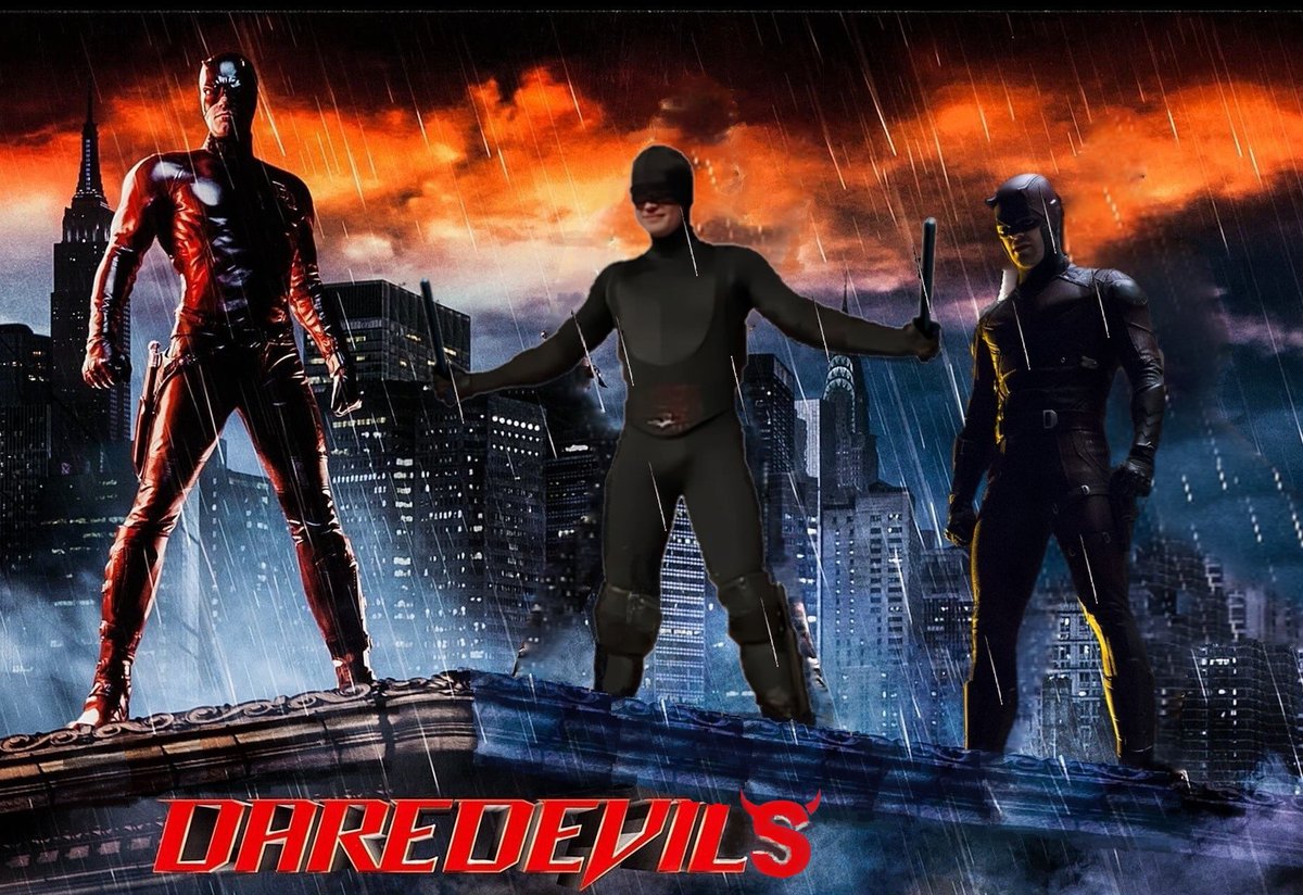 JG41187's tweet image. Daredevils! 
#BenAffleck #RexSmith #CharlieCox