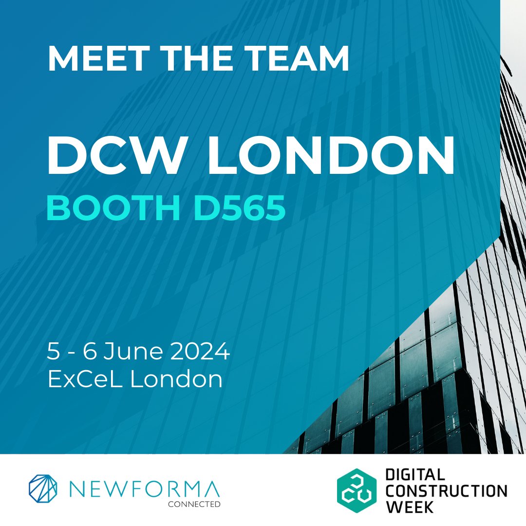 NewformaInc's tweet photo. We're excited to be exhibiting at DCW London this week! Stop by booth #D565. We're very much looking forward to connecting with the AECO community and sharing the latest from Newforma.
#DCW #DigitalConstructionWeek #AECO https://t.co/5QKMuy7JBI