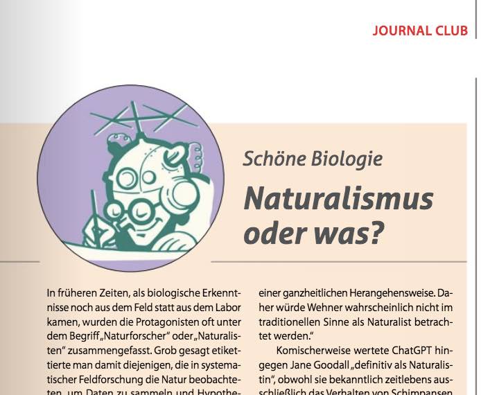 Viele große Forscher von einst firmieren unter dem Etikett 'Naturforscher' oder 'Naturalist' – etwa Darwin, von Linné, von Humboldt oder auch Goethe. Passt das Etikett auch in der modernen #Forschung noch auf irgendwen? — Fragen wir in 'Schöne Biologie': laborjournal.de/rubric/bellbio…