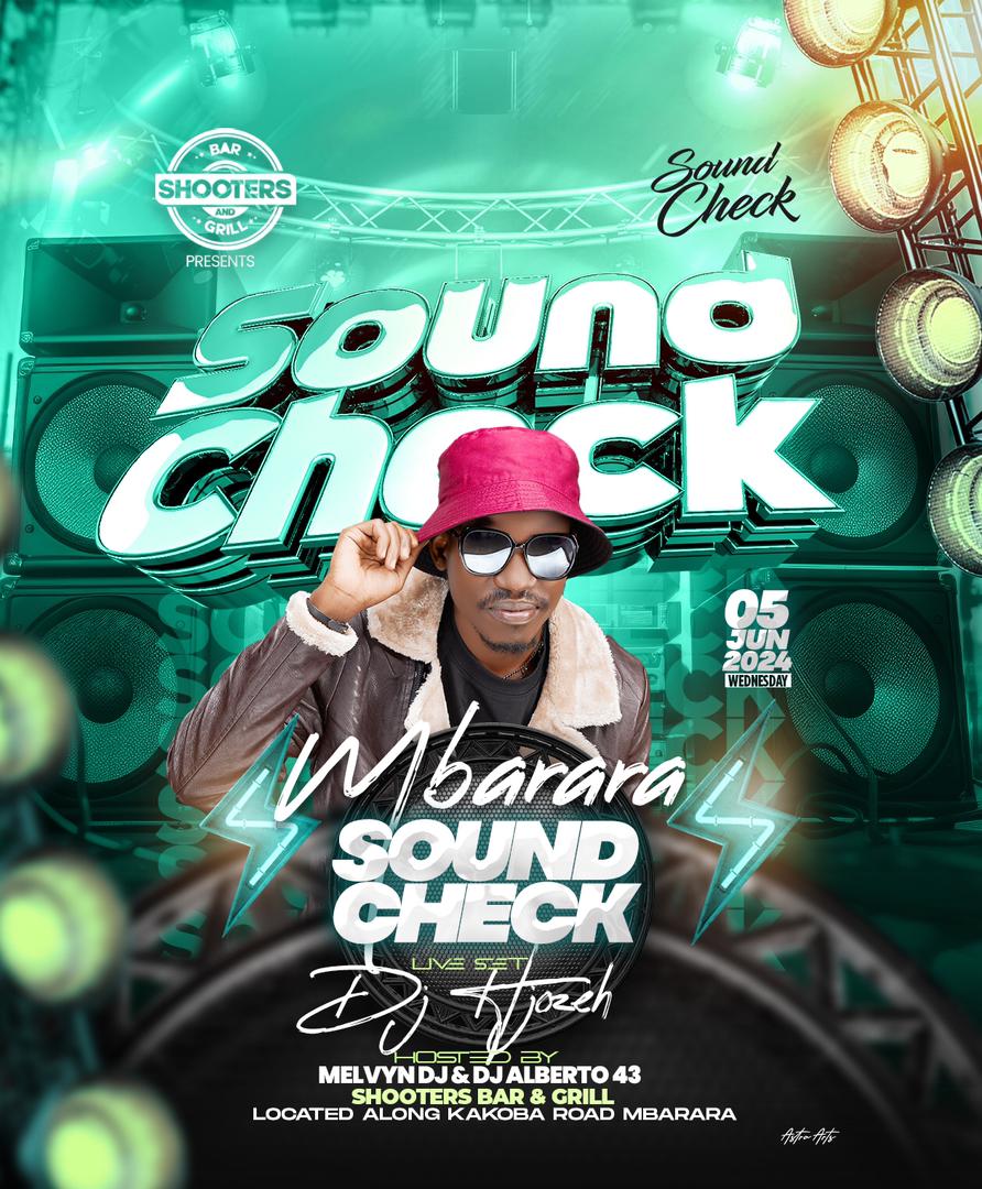 PetalUg01's tweet photo. Happening tomorrow at @ShootersBar_Mbr in mbarara city 🔥 #SoundCheckWednesday
#SoundCheckMbarara Don't miss your doppest deejays and mc'z @BelgaLive1997 🔥 @djalberto43 ,@EmceeKunaana @CrystoTheDeejay and others ,tomorrow we roll https://t.co/hCVD3pYw61