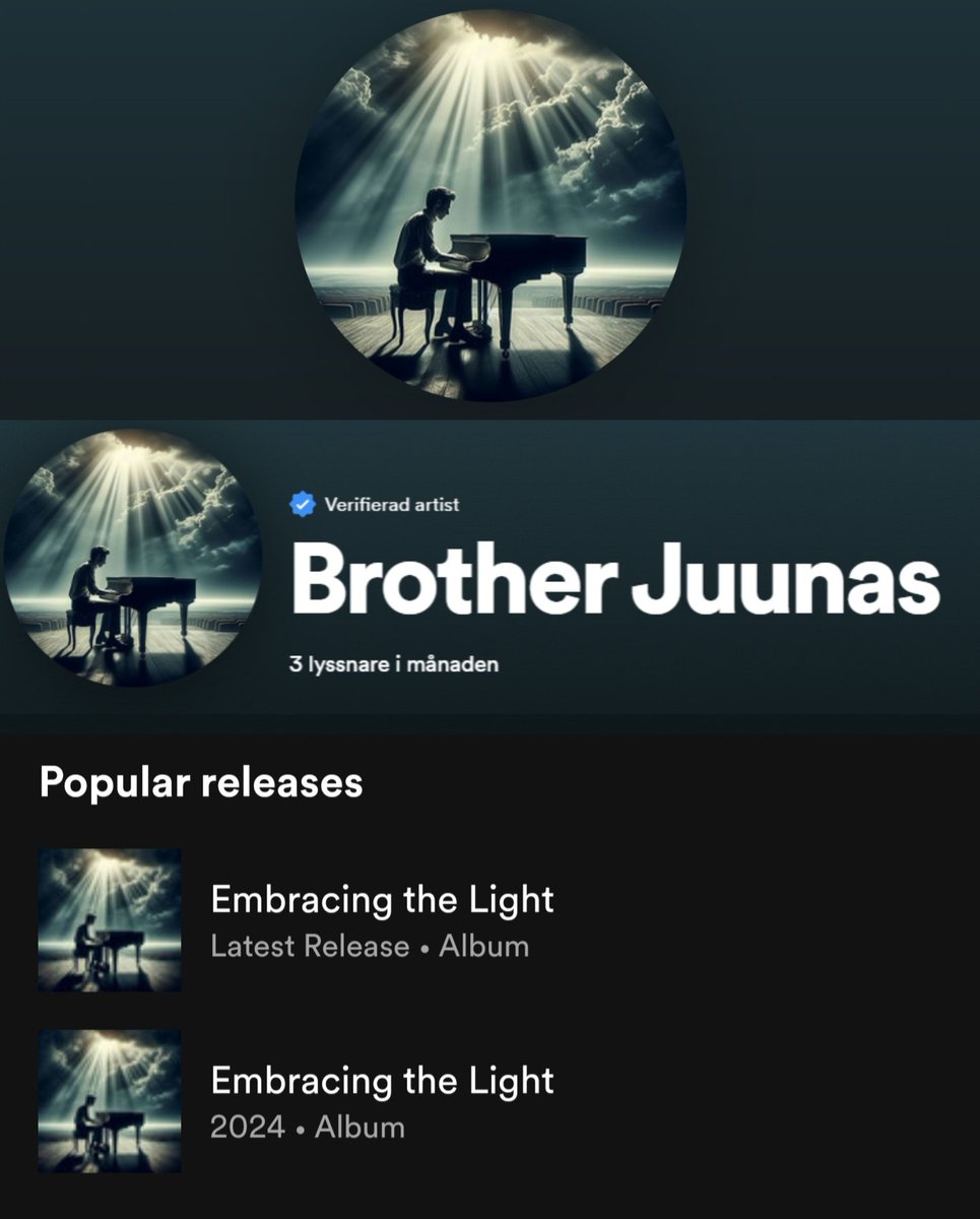 Endless____Mind's tweet image. I got verified on Spotify last week ❤️
open.spotify.com/artist/04IPoHz…