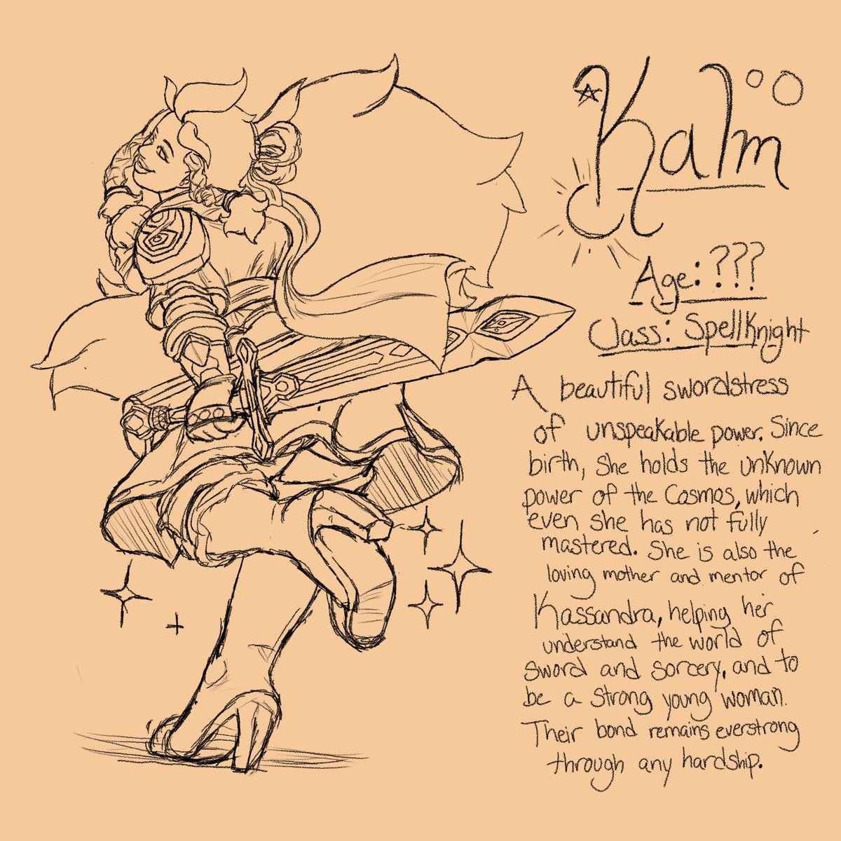 SpellKnightt's tweet image. WIP character profiles for my two main OCs!