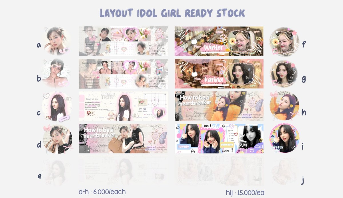 Heavenfiless's tweet image. ready stock layout aespa gg girlgrup teaser comeback armageddon supernova; karina winter giselle ningning ✨

free retext bisa qris

#zonaba #zonauang