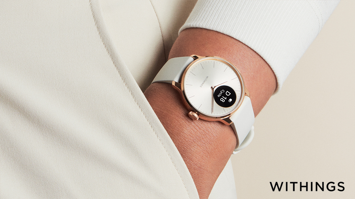 希少》Withings Scanwatch ブルーゴールド（Withings Steel HR しろい  