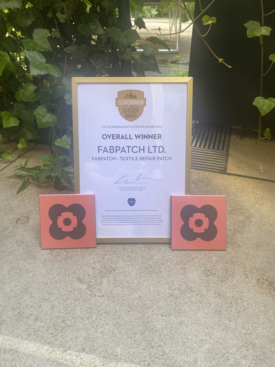 Tuplavoitto!
Vaatelaastari Fabpatch -innovaatio palkittiin samana päivänä kahdella mantereella.
🏆 Voitimme pääpalkinnon Scandinavian Outdoor Awards -kilpailussa! Myös australialainen kumppanimme Sisko sai Highly Commended -tunnustuksen NaturallyGoodAwards -kilpailussa Sydneyssä.