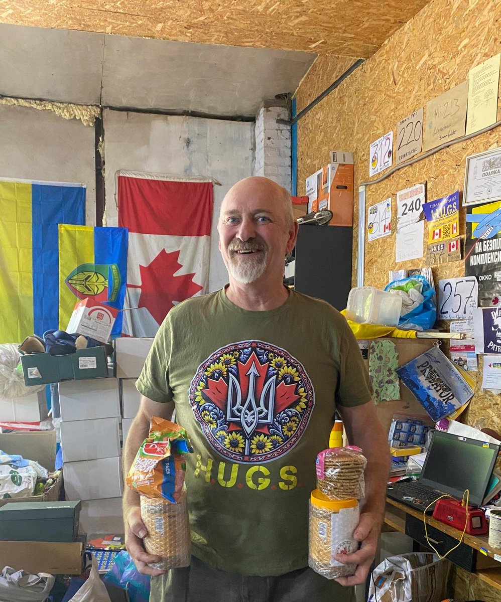 UtGrun's tweet image. Snacks, Peanut butter and Stroopwafel have reached our good friend @PaulyHughes in #kharkiv Who wants to buy him a coffee? This fella can use some help these #hardkiv day's in Ukraine buymeacoffee.com/hugsukraine
