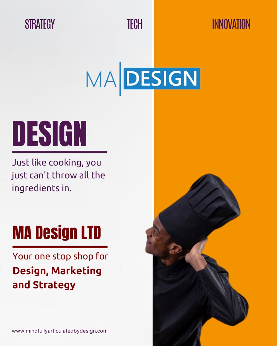 Madesignsltd's tweet photo. 🔹 Design is Just Like Cooking 🔹

You can't just throw all the ingredients in! At MA Design LTD, we meticulously craft your brand’s journey with the perfect blend of design, marketing, and strategy. https://t.co/PbxbEXApSZ