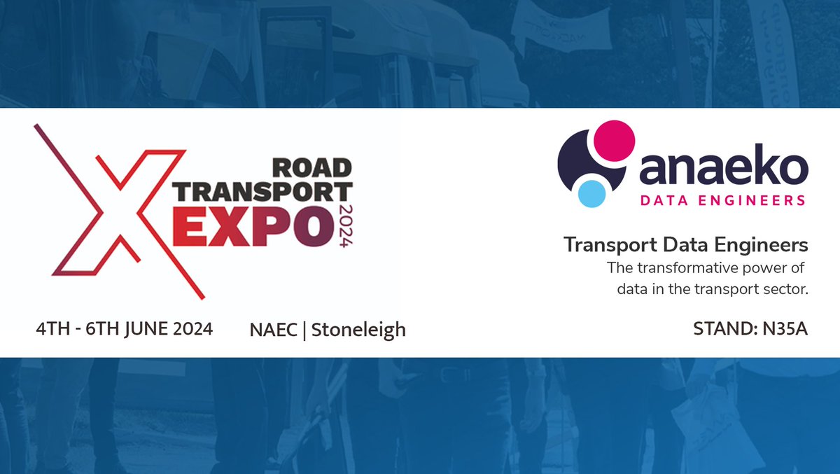 AnaekoLtd's tweet photo. We are at Road Transport Expo today!

Visit us at stand N35a or book a one-on-one meeting during the event: https://t.co/KOp5HywiZI

#RTX2024 #RTX24 #transport #data #analytics #sustainability #road #AnaekoDataEngineers #fuelcosts #fleetmanagement #supplychain #logistics https://t.co/OVeB5V8JRZ