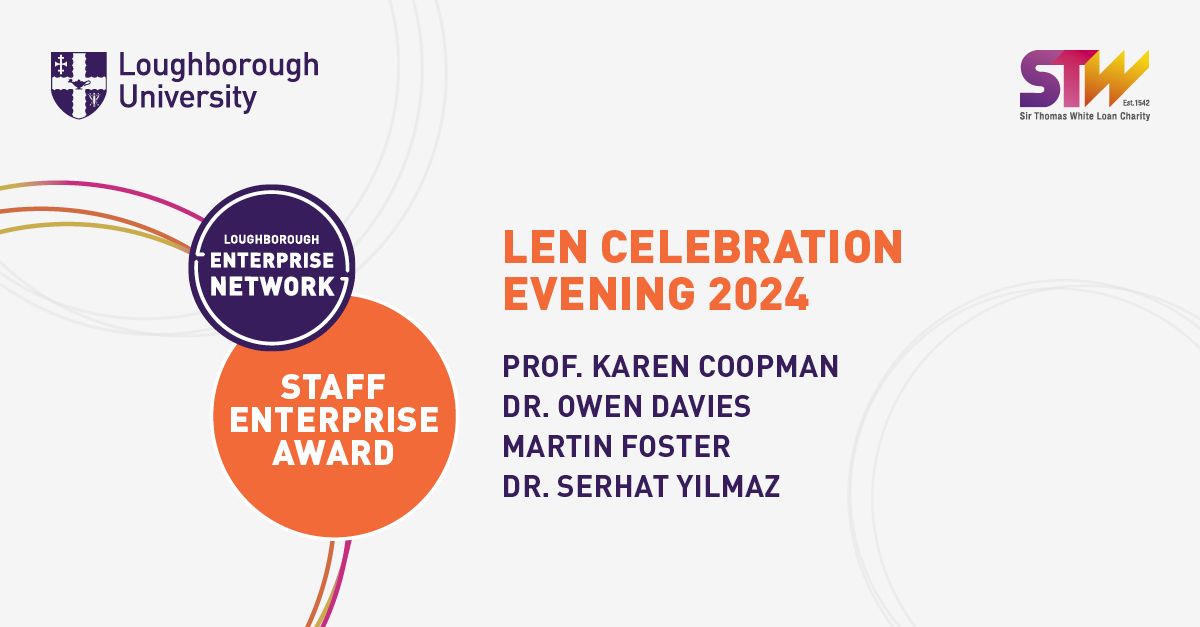 Congratulations to our shortlisted nominees for Staff Enterprise Award at the LEN Celebration Evening on 5th June!
With thanks to The Sir Thomas White Loan Charity (stwcharity.co.uk) for supporting us in celebrating the achievements of the founders and friends of LEN.