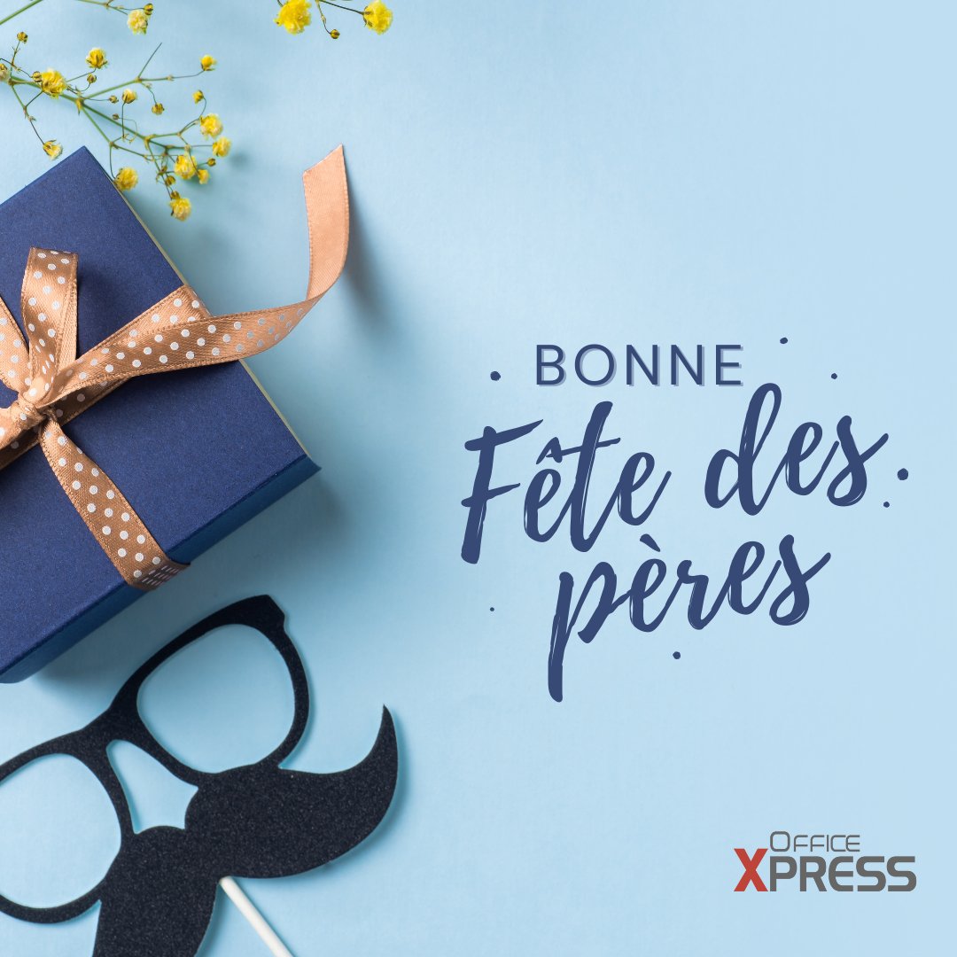 OfficeXpressFR's tweet photo. 👨‍👧‍👦 Joyeuse fête des pères ! 👨‍👧‍👦

Aujourd'hui nous rendons hommage à tous les pères qui équilibrent brillamment leurs rôles au travail et à la maison. 💙

Merci pour tout ce que vous faites, notamment en tant que collègues et leaders.

#FêteDesPères #MerciPapa #Famille https://t.co/o0C5HDnPes