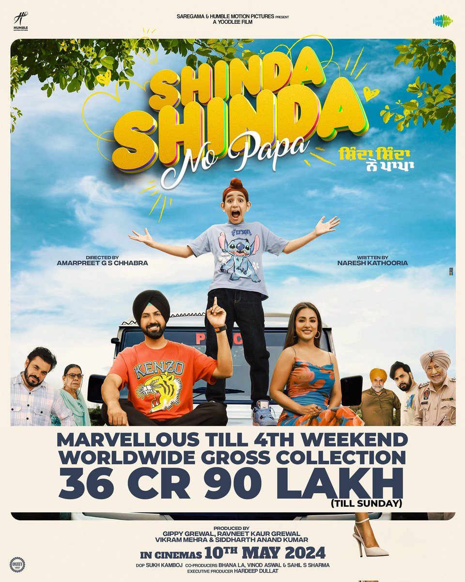 Heartiest Congratulations 🎊 👏🏼 💐 💥🥳🎉💫🌈 #Shindashindanopapa @GippyGrewal @eyehinakhan @iamshindagrewal @amarpreet1 @Princekanwalji1 @raghveerboli @NareshKathooria @RavneetGrewal__ @iamekomgrewal @jatindershah10 @Its_Badshah @AvvySra @kumaarofficial @humblemotionpic